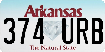 AR license plate 374URB