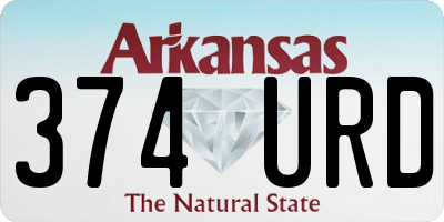 AR license plate 374URD