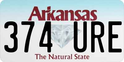 AR license plate 374URE