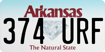 AR license plate 374URF