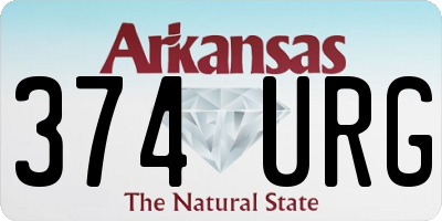 AR license plate 374URG