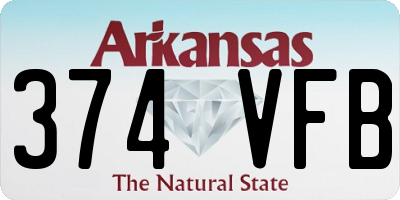 AR license plate 374VFB