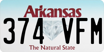 AR license plate 374VFM