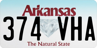 AR license plate 374VHA