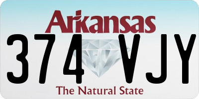 AR license plate 374VJY