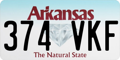 AR license plate 374VKF