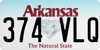 AR license plate 374VLQ