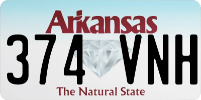 AR license plate 374VNH