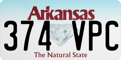 AR license plate 374VPC