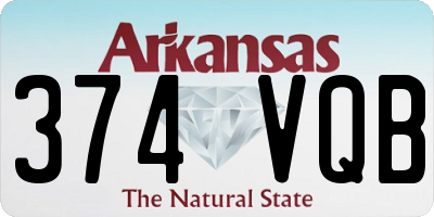 AR license plate 374VQB