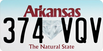 AR license plate 374VQV