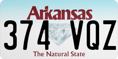AR license plate 374VQZ