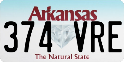 AR license plate 374VRE