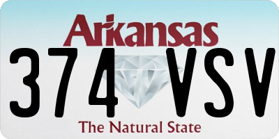 AR license plate 374VSV