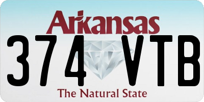 AR license plate 374VTB