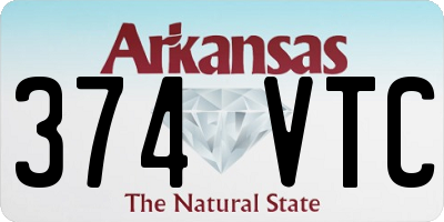 AR license plate 374VTC