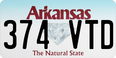 AR license plate 374VTD