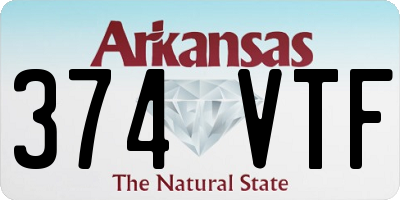 AR license plate 374VTF