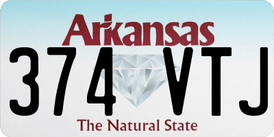 AR license plate 374VTJ