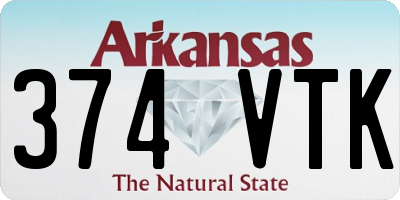 AR license plate 374VTK