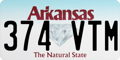 AR license plate 374VTM