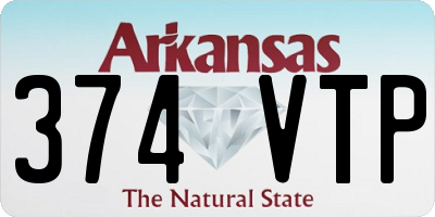 AR license plate 374VTP
