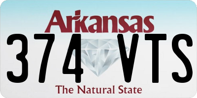 AR license plate 374VTS