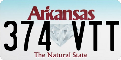 AR license plate 374VTT