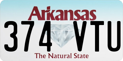 AR license plate 374VTU