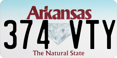 AR license plate 374VTY