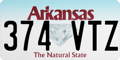 AR license plate 374VTZ