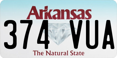 AR license plate 374VUA