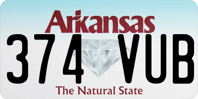 AR license plate 374VUB