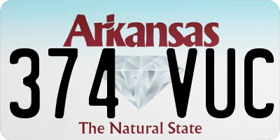AR license plate 374VUC