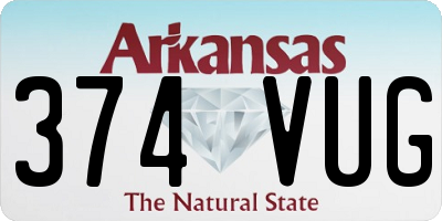 AR license plate 374VUG