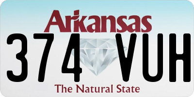AR license plate 374VUH