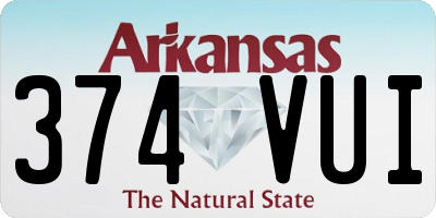 AR license plate 374VUI