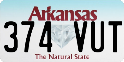 AR license plate 374VUT
