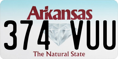AR license plate 374VUU