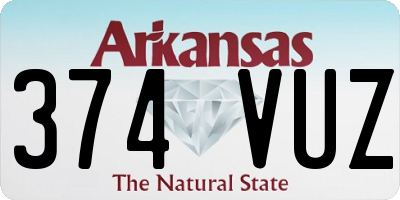 AR license plate 374VUZ