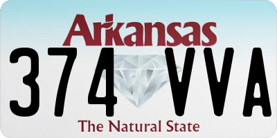 AR license plate 374VVA