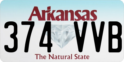 AR license plate 374VVB