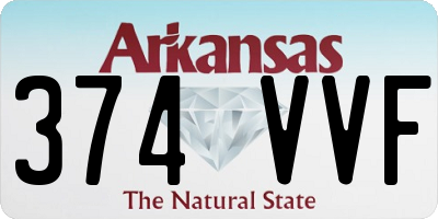 AR license plate 374VVF