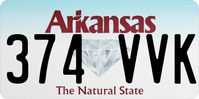 AR license plate 374VVK