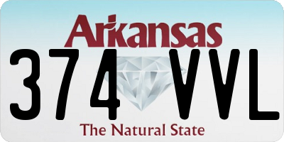 AR license plate 374VVL