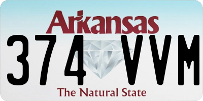 AR license plate 374VVM