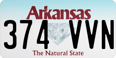 AR license plate 374VVN