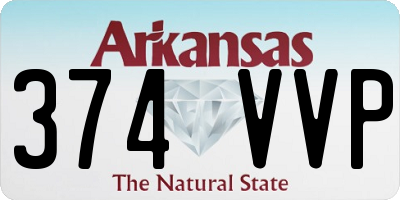 AR license plate 374VVP