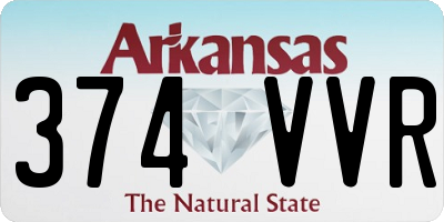 AR license plate 374VVR