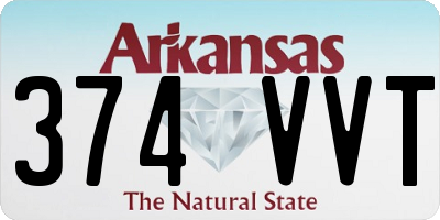 AR license plate 374VVT